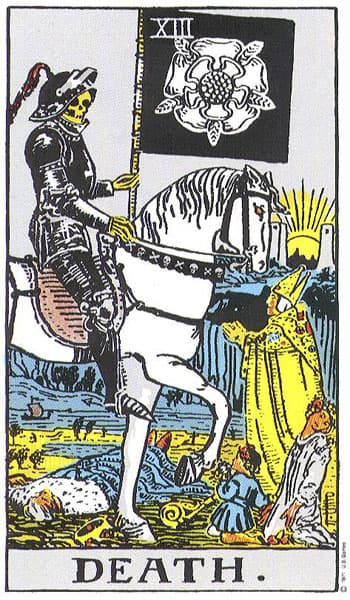 Death Tarot card from the Rider-Waite-Smith deck